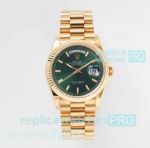 TWS Factory Replica Rolex Day-Date 36MM Fluted Bezel Yellow Gold Case Watch 